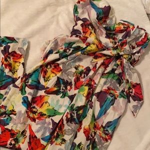 Mustard Seed Romper Floral Print, zipper on back